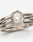 Heather Arbutus Wedding Ring Set
