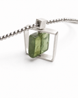 Spinning Green Garnet Necklace
