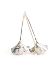 Ginkgo leaf earrings