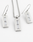jaqua necklace and earring set