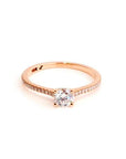 Kim hidden heart rose gold engagement ring