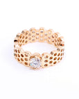 Barb honeycomb ring