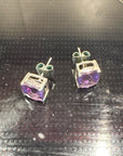 Lisa Amethyst Earrings