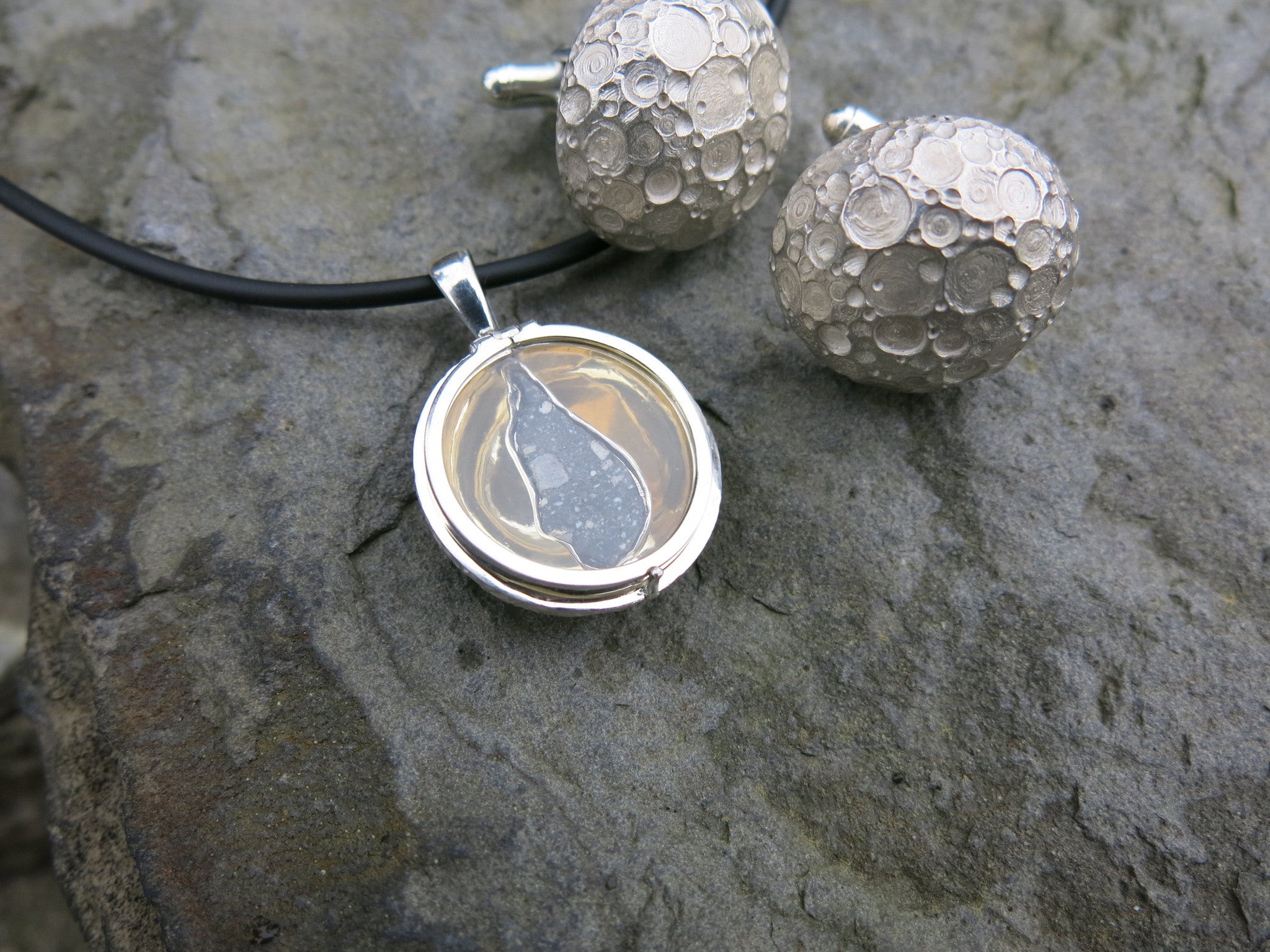 Sarah's Moon Locket and Lunar Cufflinks