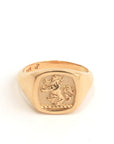 Rhea Lion crest family ring