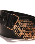 honeycomb bee belt buckle