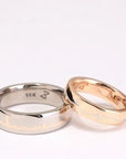 Lee + Yana Heartbeat Wedding Bands