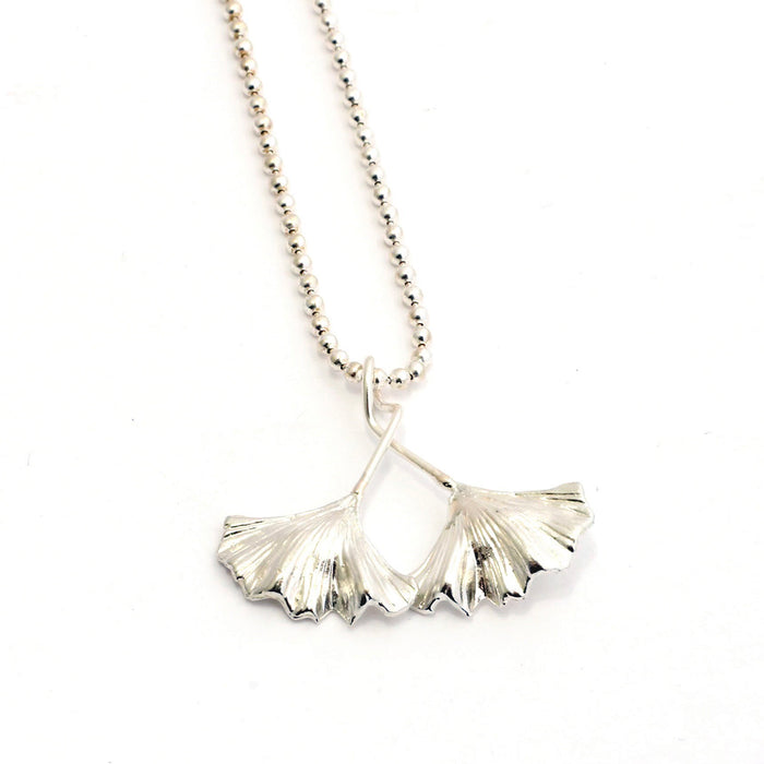 Ginkgo leaf necklace