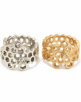 small honeycomb bee ring