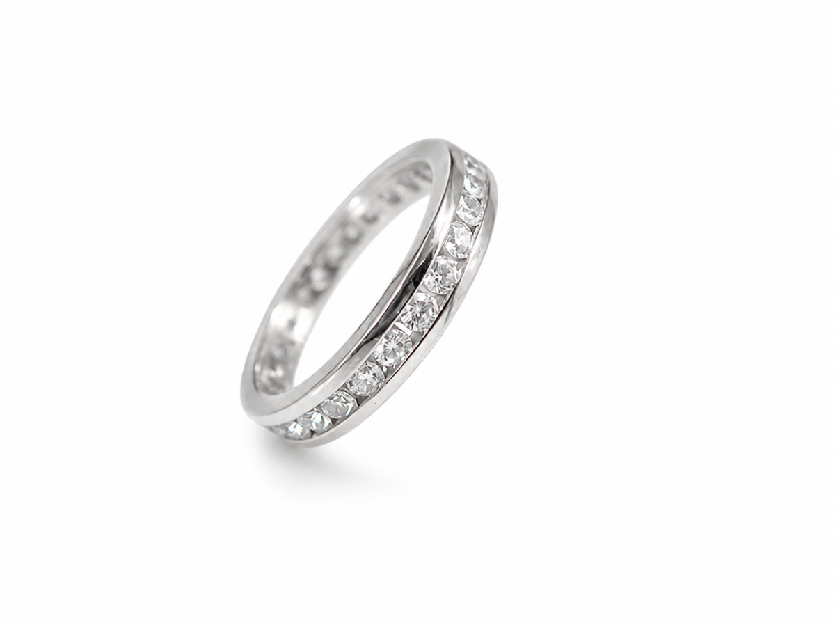 Crystal Anniversary Eternity Ring