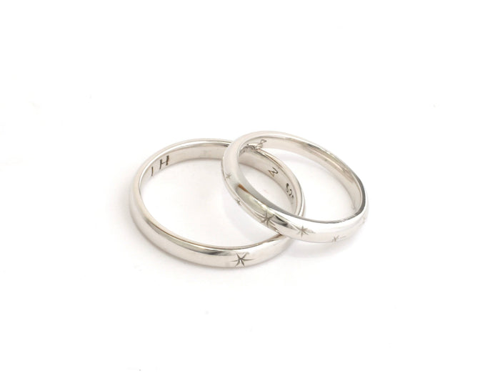 Wesley and Lucia wedding bands