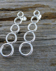 increasing circle earrings