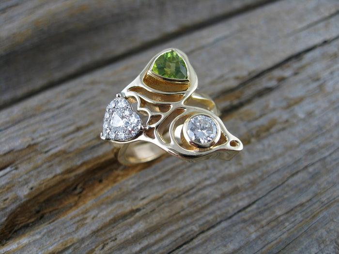 liina butterfly wing ring