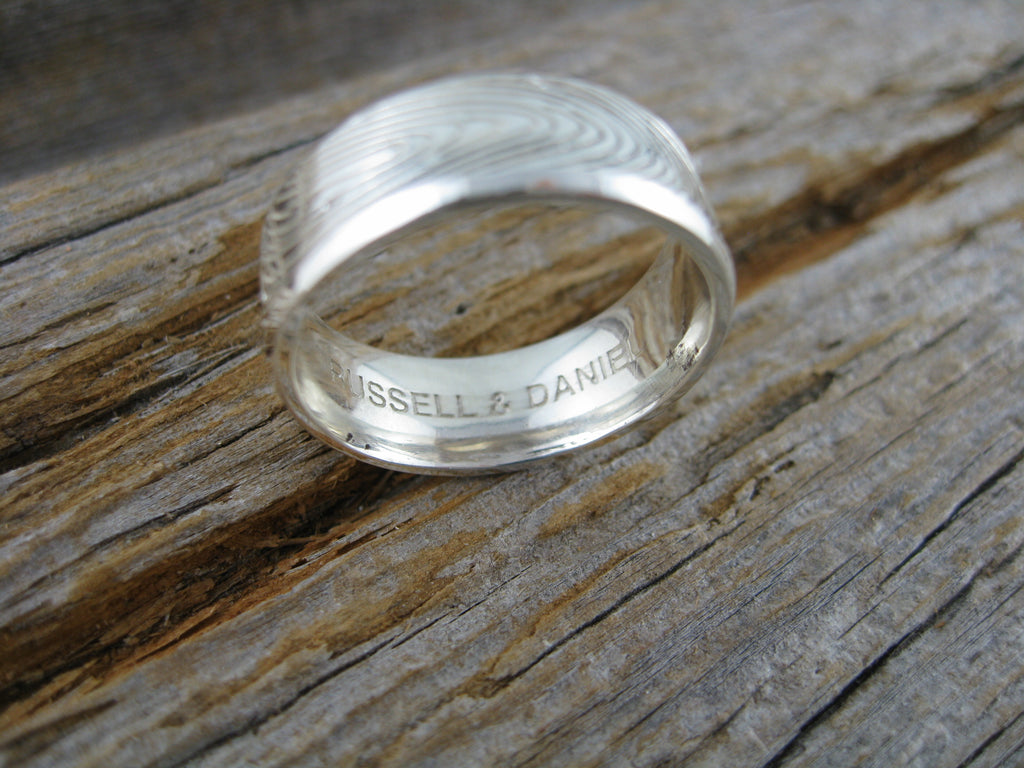 daniel fingerprint wedding band