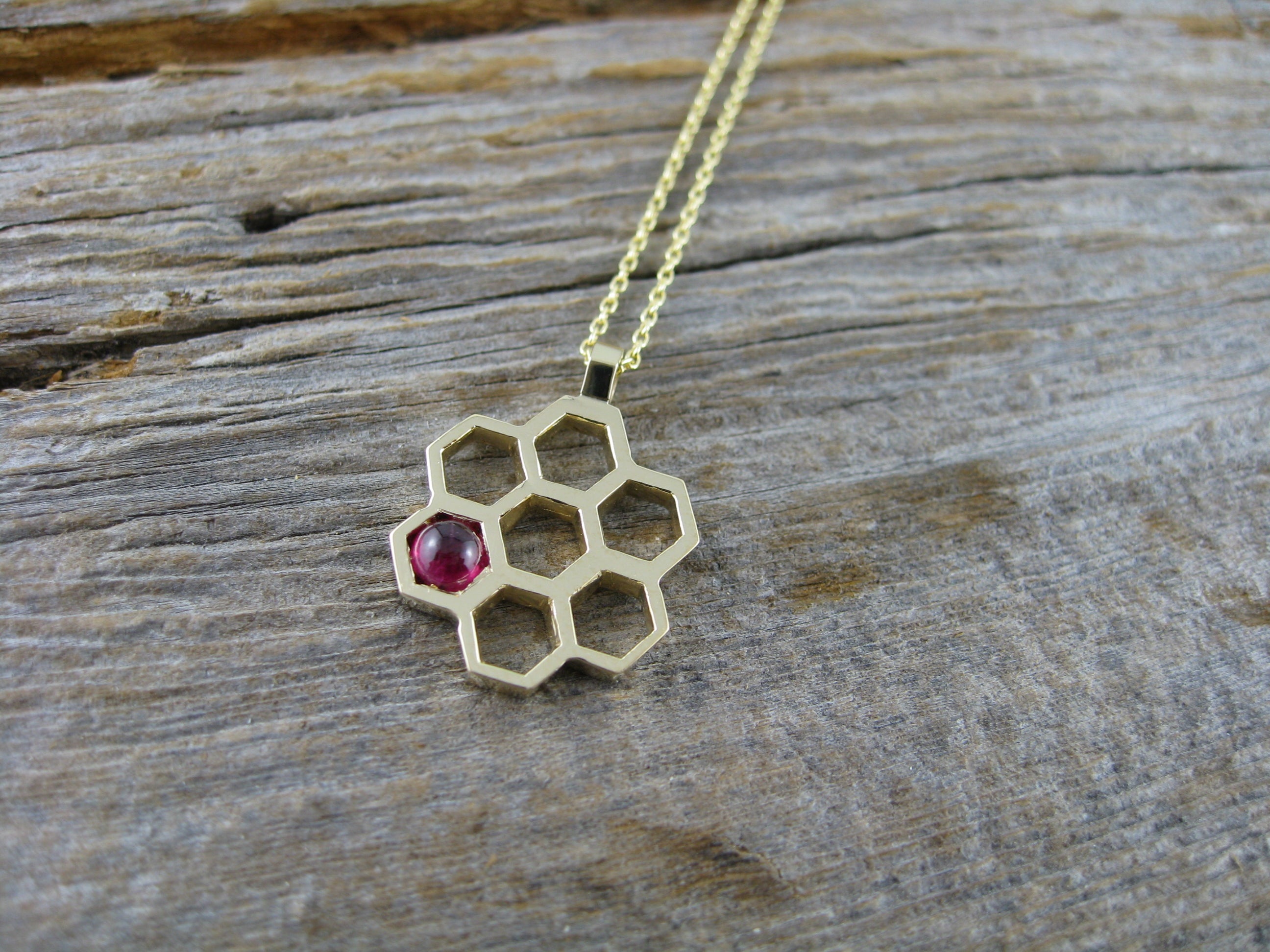 Sarah Custom Honeycomb Necklace