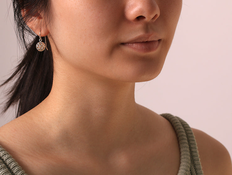 bloodless diamond earrings