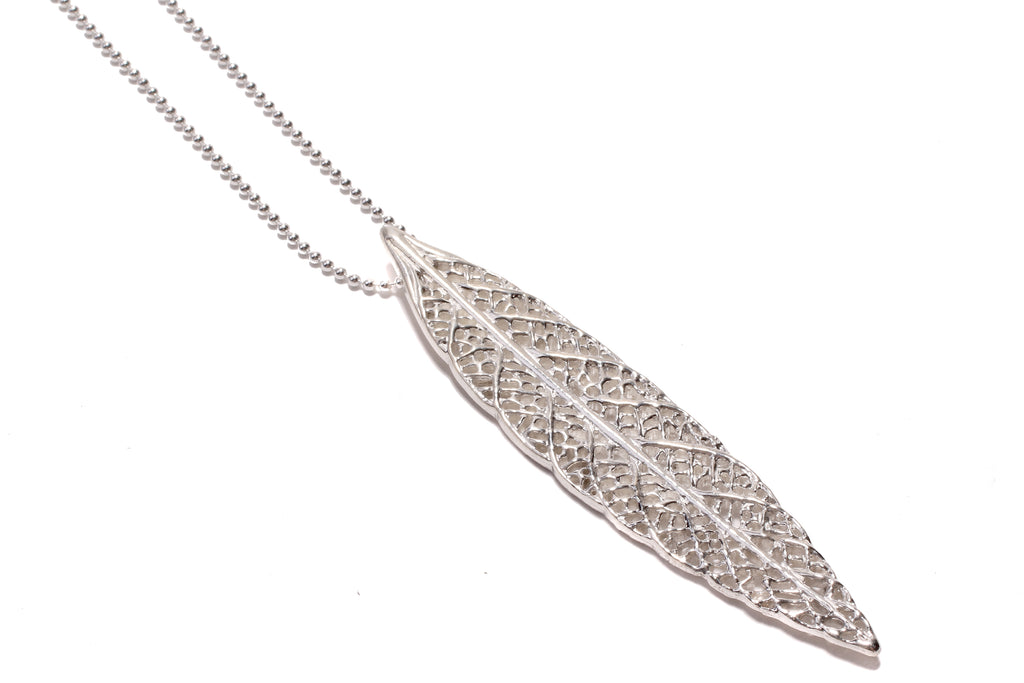 lace leaf necklace