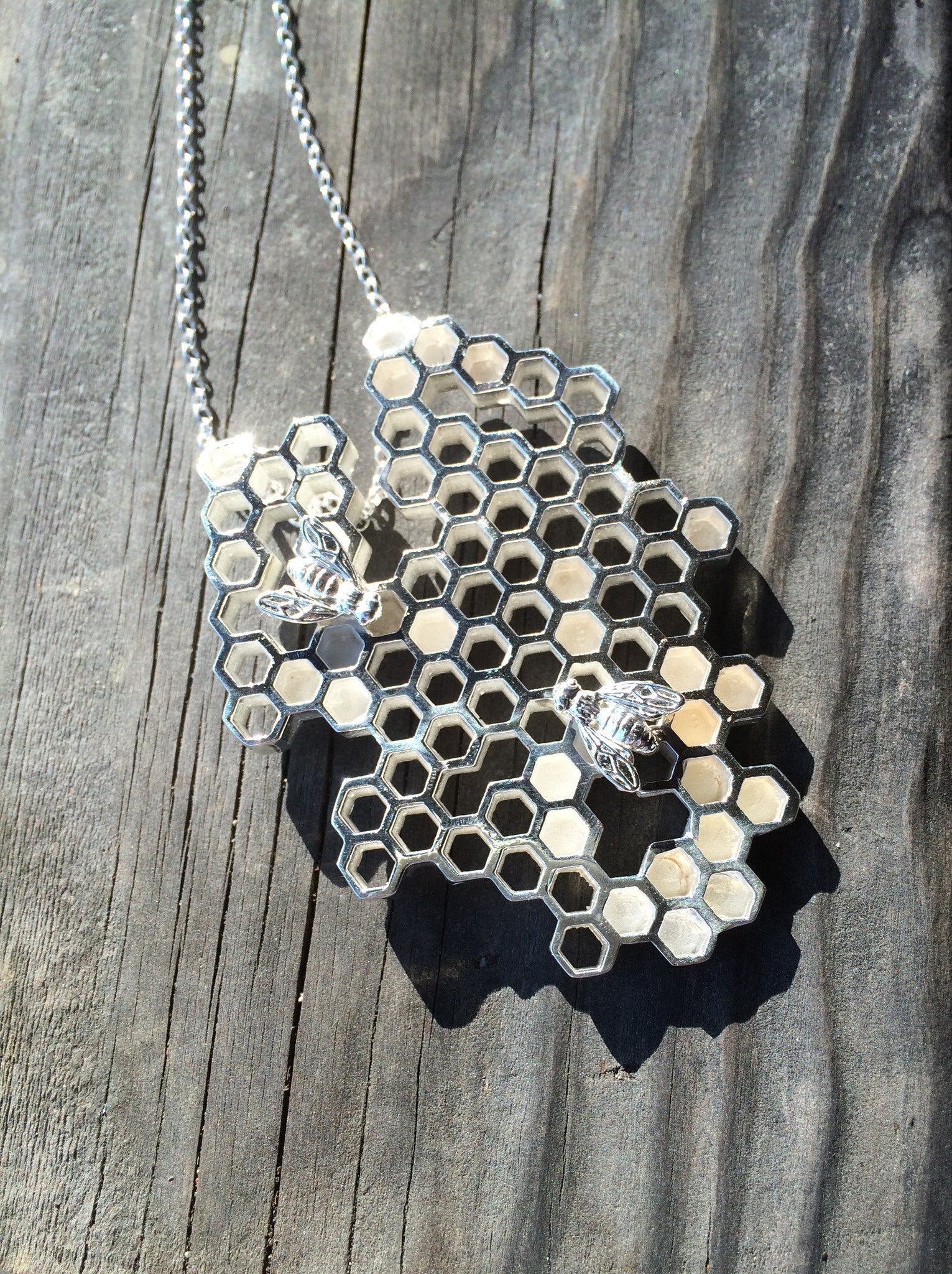 custom honeycomb necklace